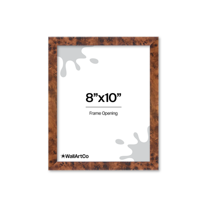 Amber Burlwood Verona Wall Frame