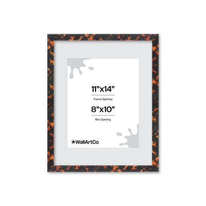11" x 14" Tortoise Burlwood Verona Wall Frame