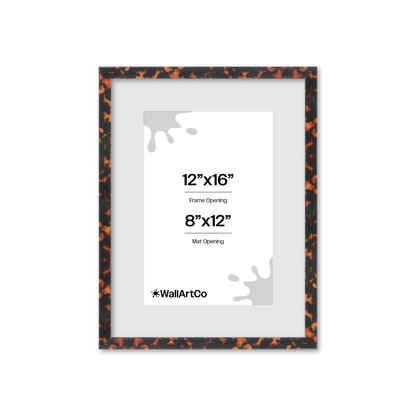 12" x 16" Tortoise Burlwood Verona Wall Frame