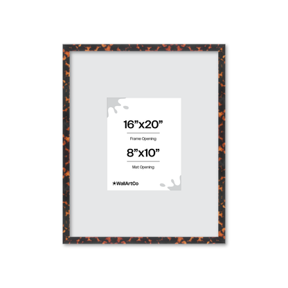 16" x 20" Tortoise Burlwood Verona Wall Frame