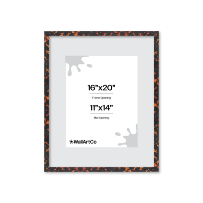 16" x 20" Tortoise Burlwood Verona Wall Frame