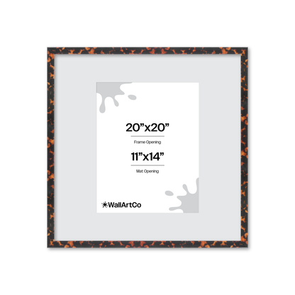 20" x 20" Tortoise Burlwood Verona Wall Frame