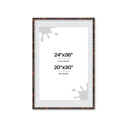 24" x 36" Tortoise Burlwood Verona Wall Frame