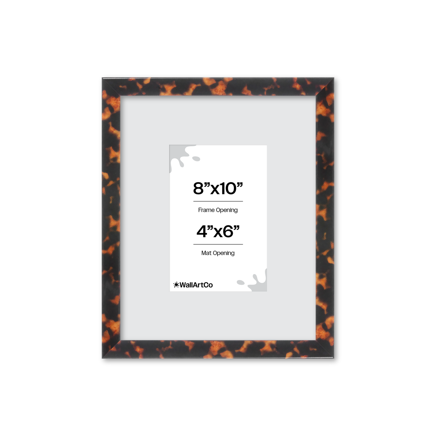8" x 10" Tortoise Burlwood Verona Wall Frame