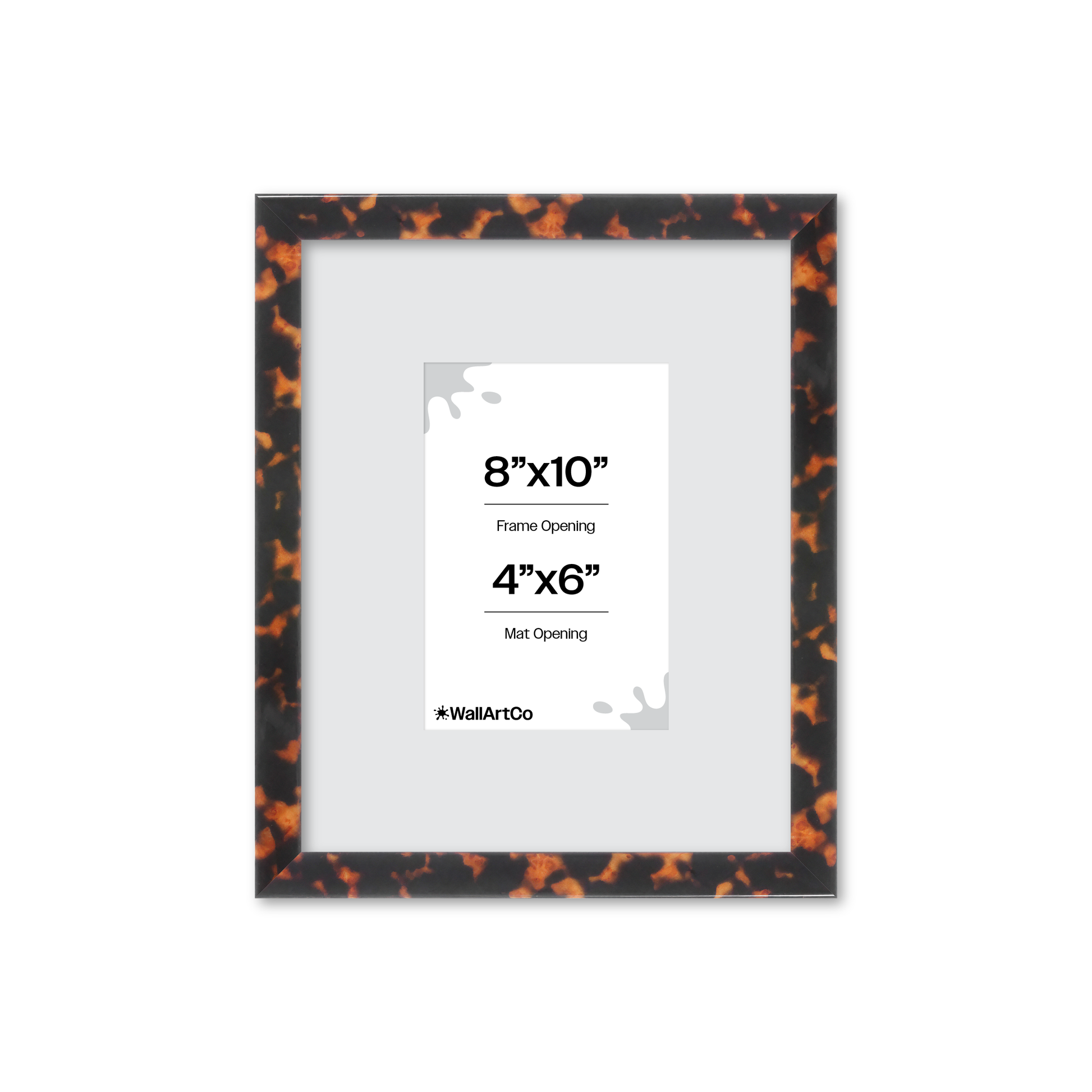 8" x 10" Tortoise Burlwood Verona Wall Frame