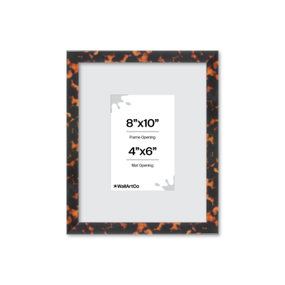 8" x 10" Tortoise Burlwood Verona Wall Frame