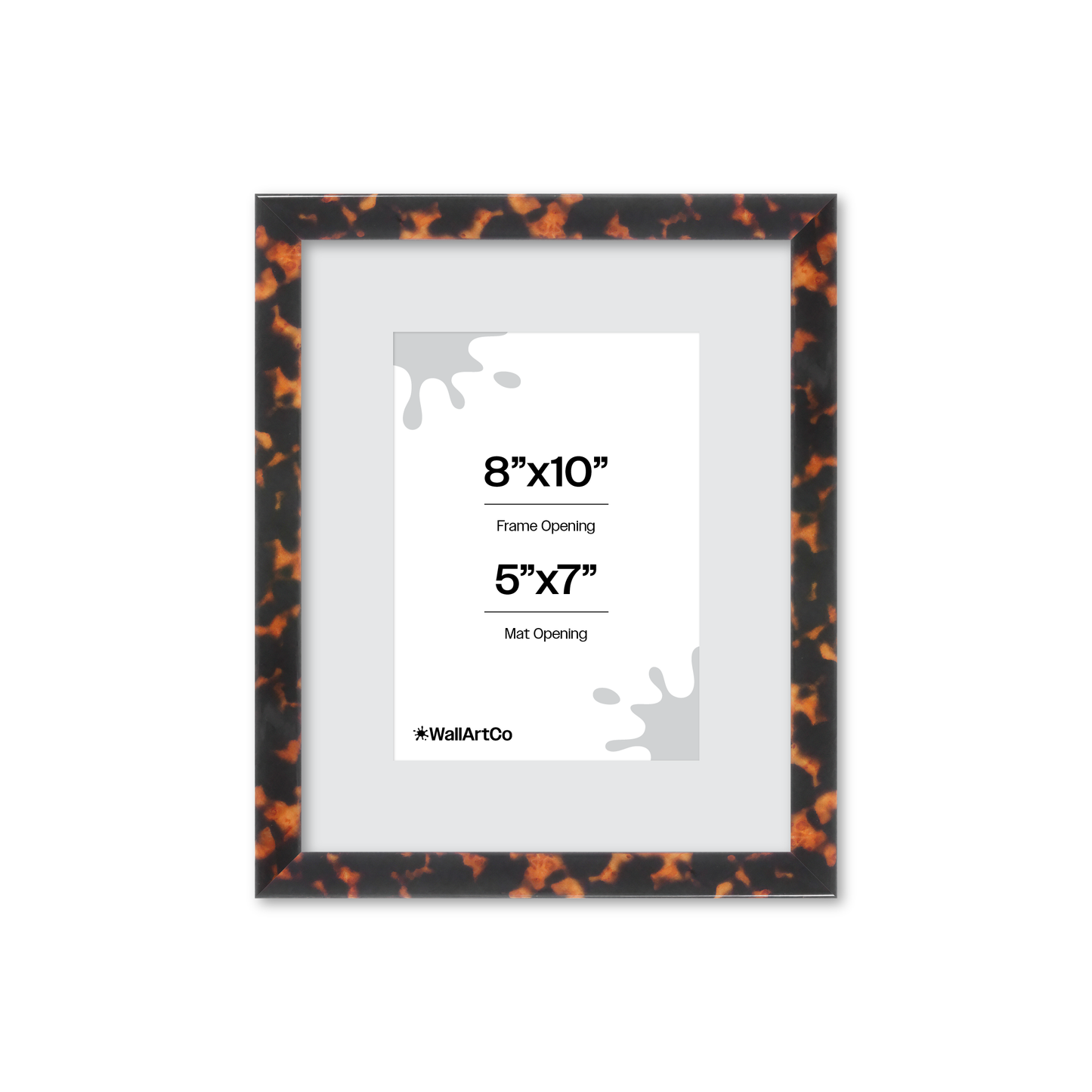 8" x 10" Tortoise Burlwood Verona Wall Frame