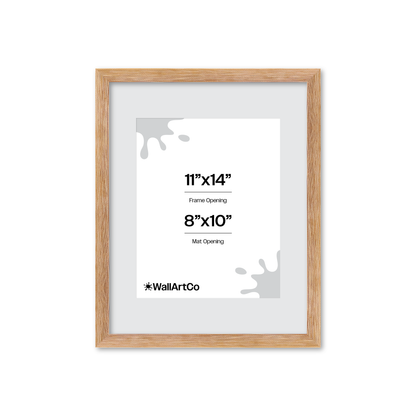 11" x 14" White Wash Natural Sierra Wall Frame