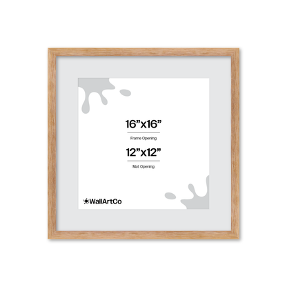 16" x 16" White Wash Natural Sierra Wall Frame