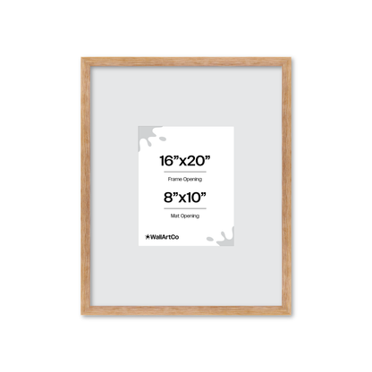 16" x 20" White Wash Natural Sierra Wall Frame