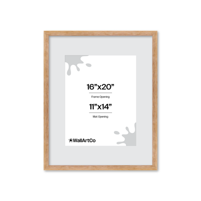 16" x 20" White Wash Natural Sierra Wall Frame