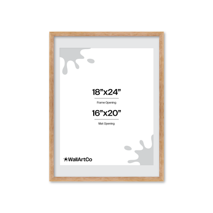 18" x 24" White Wash Natural Sierra Wall Frame