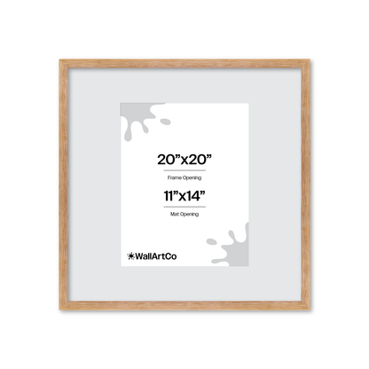 20" x 20" White Wash Natural Sierra Wall Frame