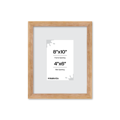 8" x 10" White Wash Natural Sierra Wall Frame