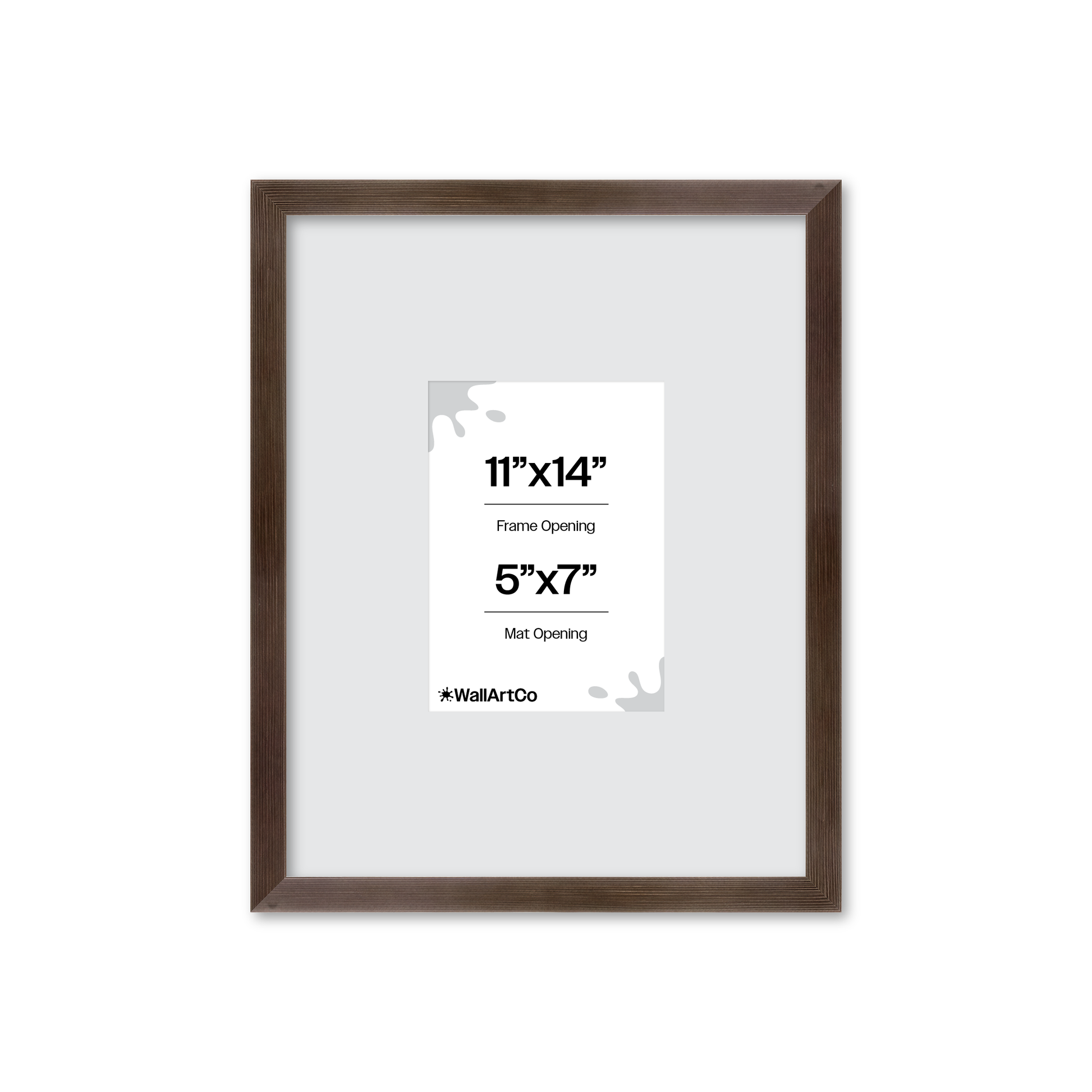 11" x 14" Soft Charcoal Sierra Wall Frame