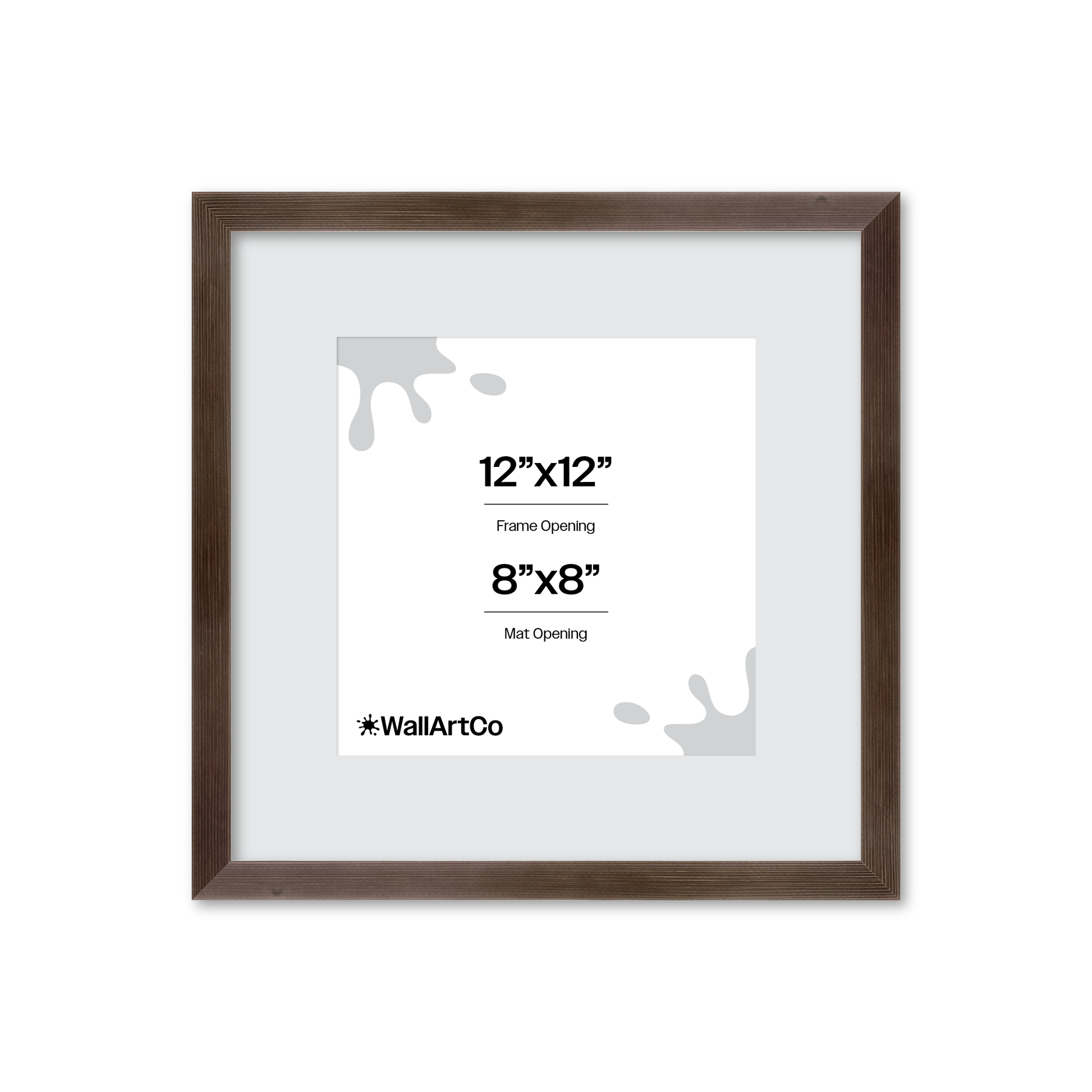 12" x 12" Soft Charcoal Sierra Wall Frame