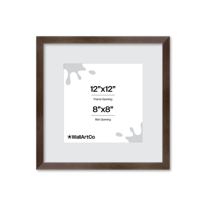 12" x 12" Soft Charcoal Sierra Wall Frame