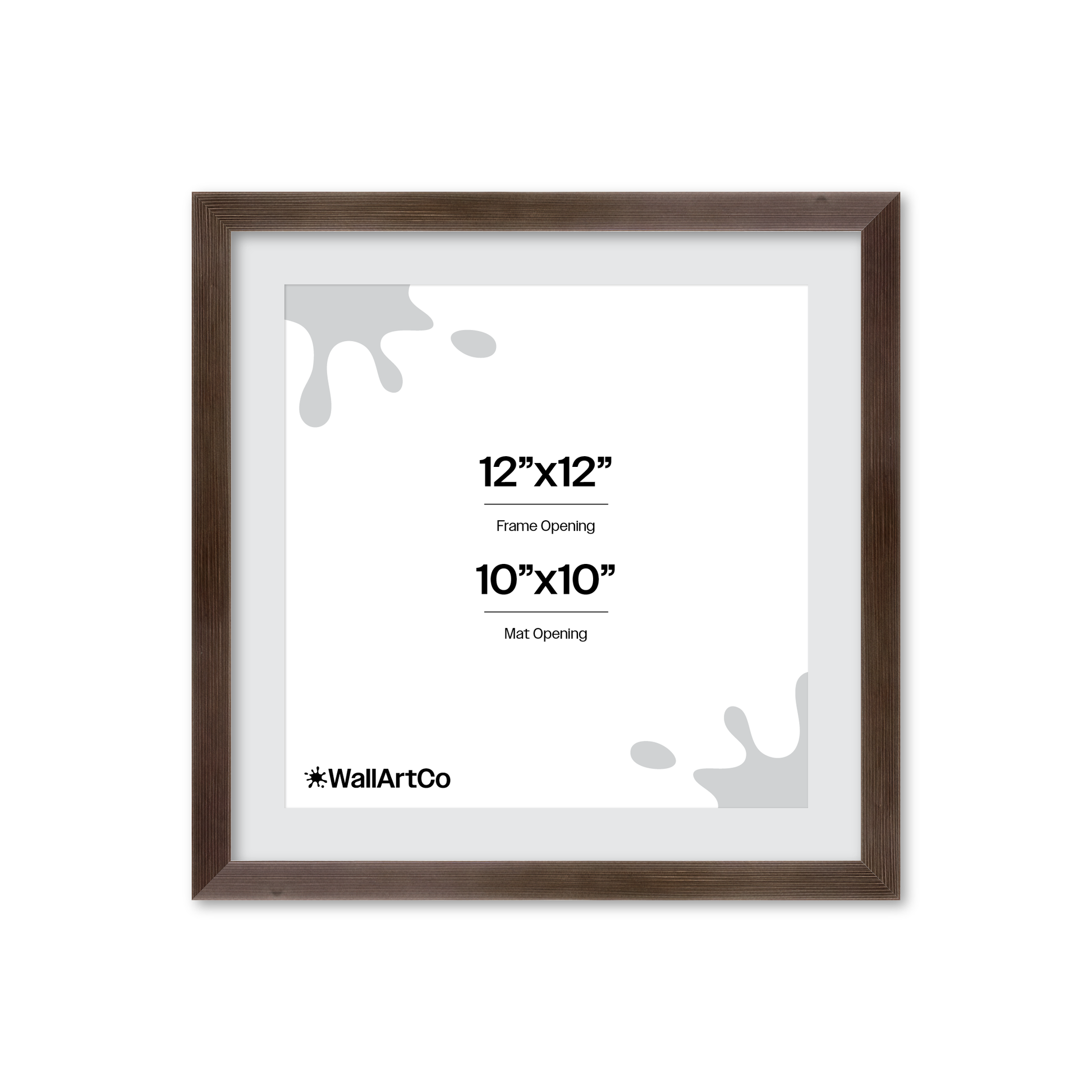 12" x 12" Soft Charcoal Sierra Wall Frame