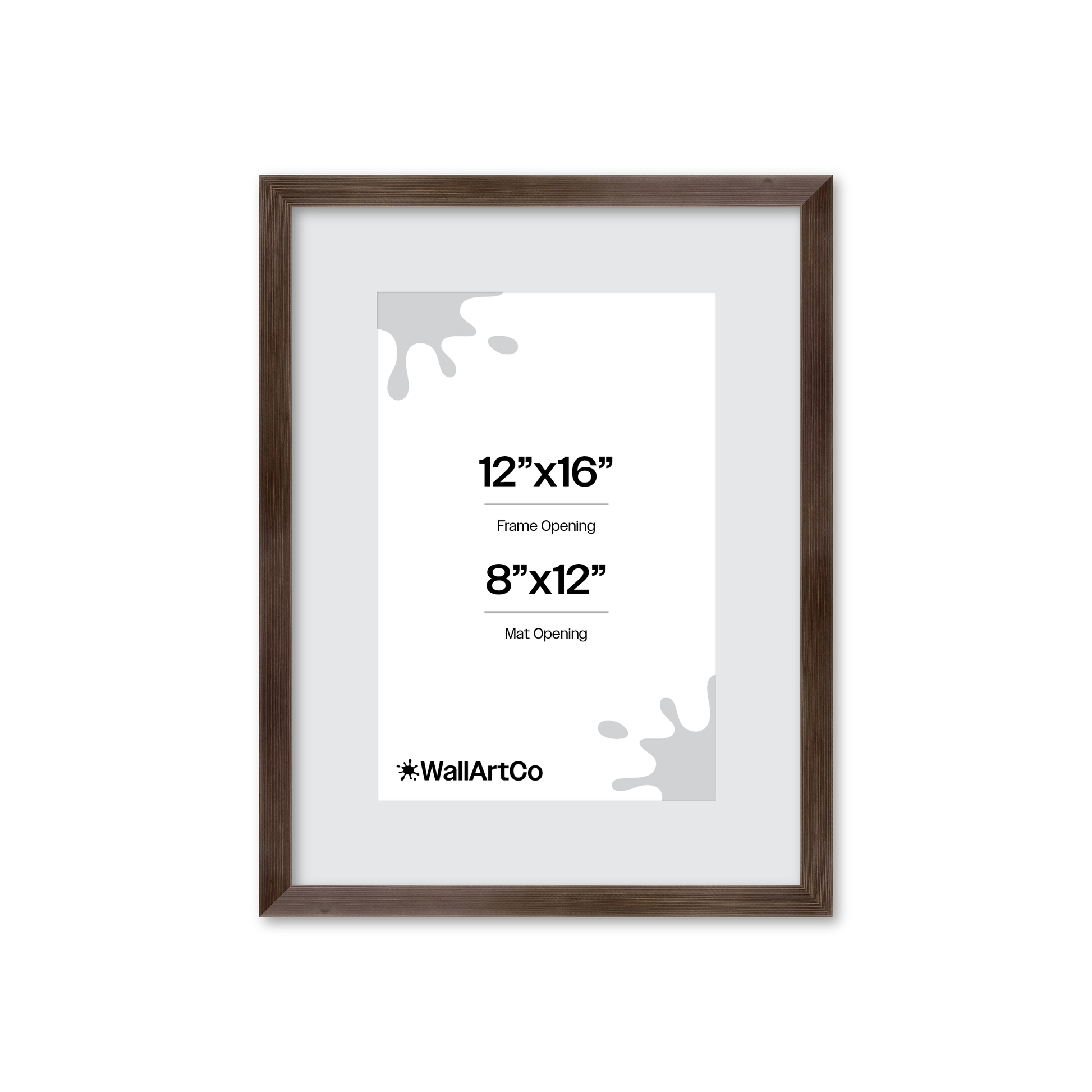 12" x 16" Soft Charcoal Sierra Wall Frame