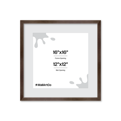16" x 16" Soft Charcoal Sierra Wall Frame