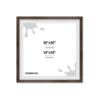 16" x 16" Soft Charcoal Sierra Wall Frame