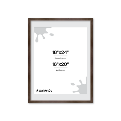 18" x 24" Soft Charcoal Sierra Wall Frame