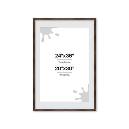 24" x 36" Soft Charcoal Sierra Wall Frame