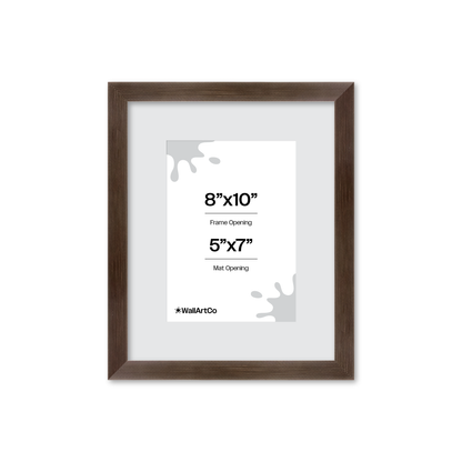 8" x 10" Soft Charcoal Sierra Wall Frame