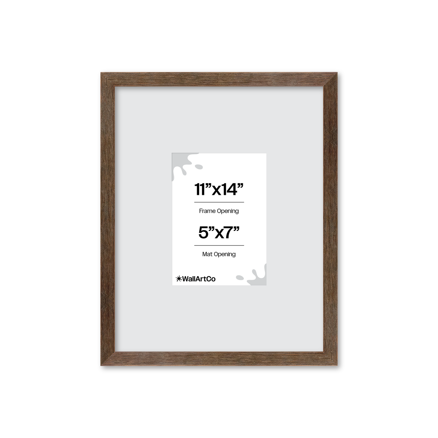 11" x 14" Soft Gray Sierra Wall Frame