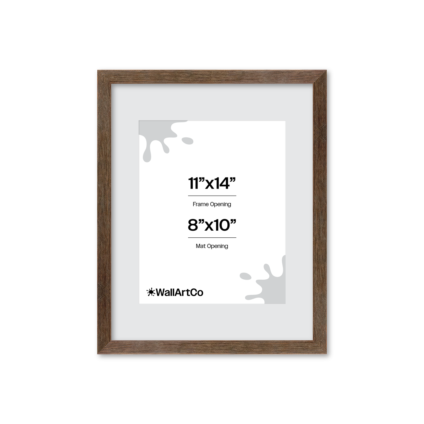 11" x 14" Soft Gray Sierra Wall Frame
