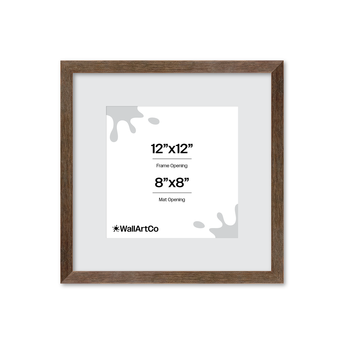 12" x 12" Soft Gray Sierra Wall Frame