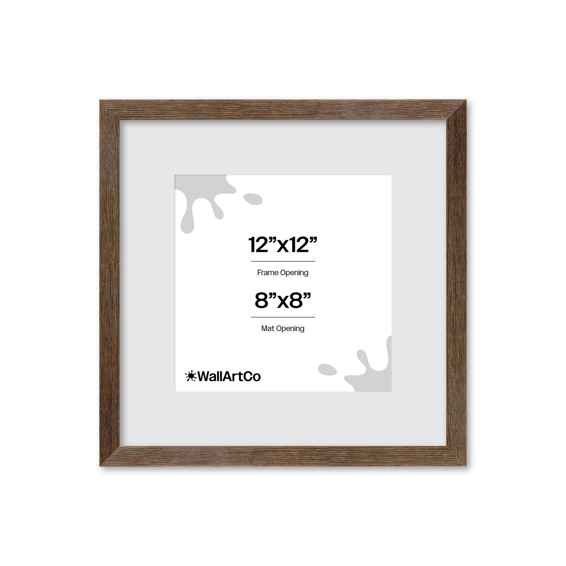 12" x 12" Soft Gray Sierra Wall Frame