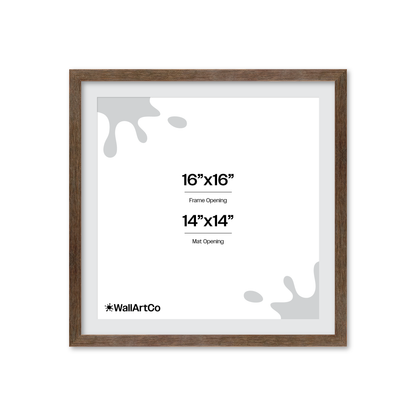 16" x 16" Soft Gray Sierra Wall Frame