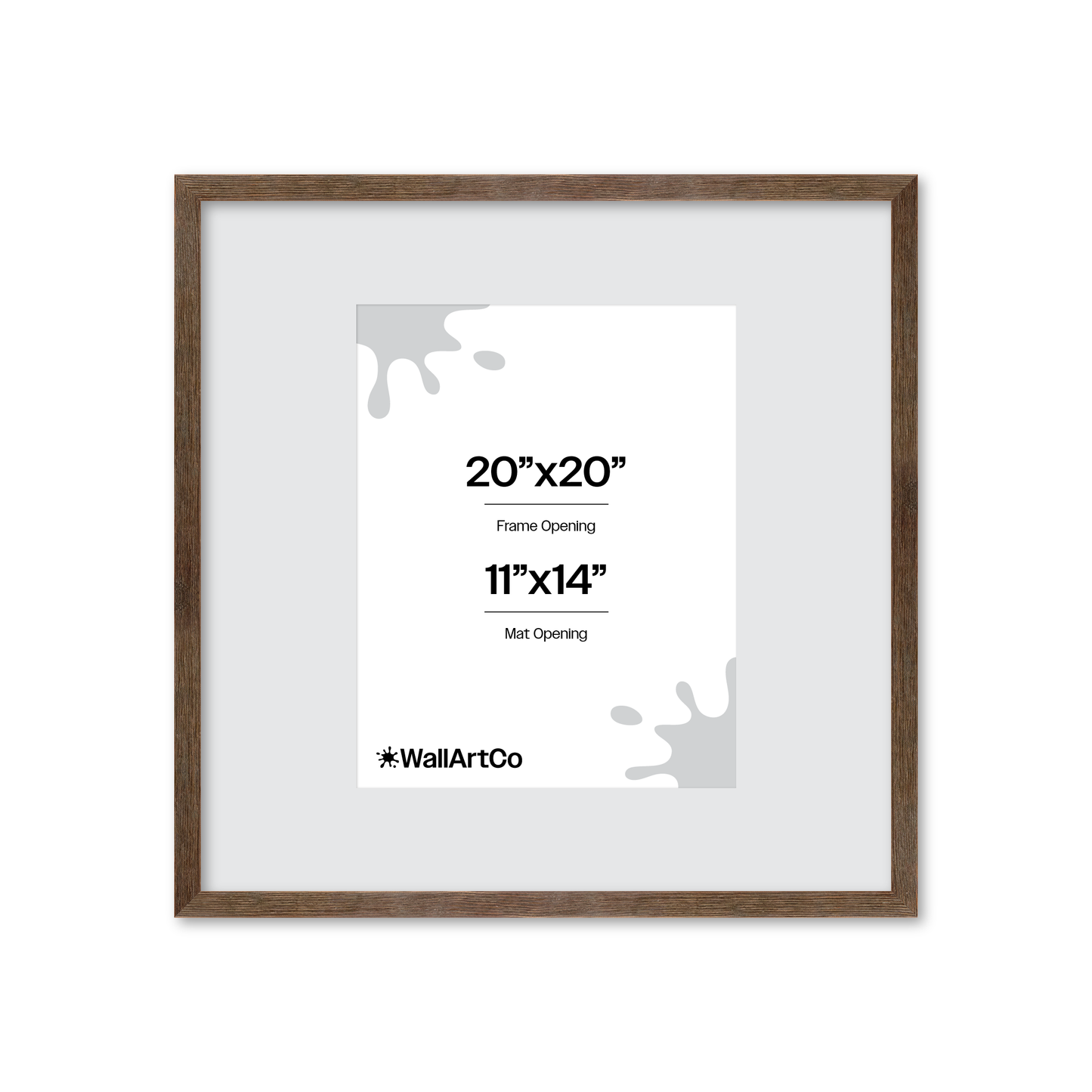 20" x 20" Soft Gray Sierra Wall Frame