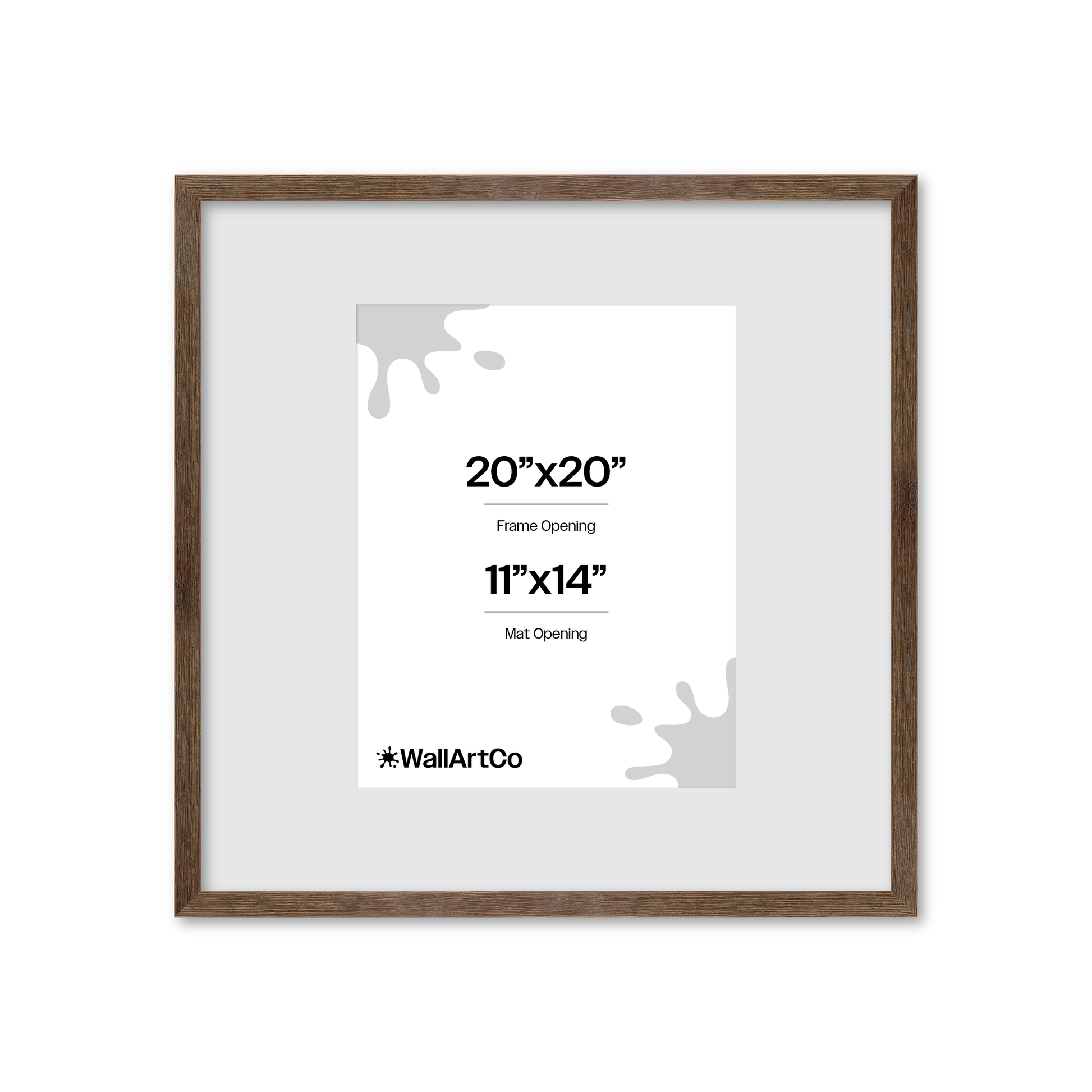 20" x 20" Soft Gray Sierra Wall Frame
