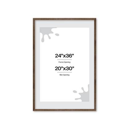 24" x 36" Soft Gray Sierra Wall Frame