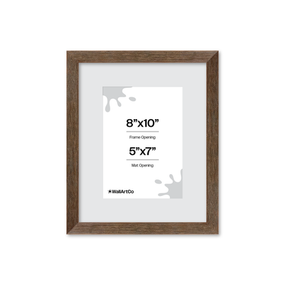 8" x 10" Soft Gray Sierra Wall Frame