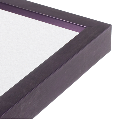 [LIFESTYLE],Purple Iris Narrow Width Wall Frame in a room