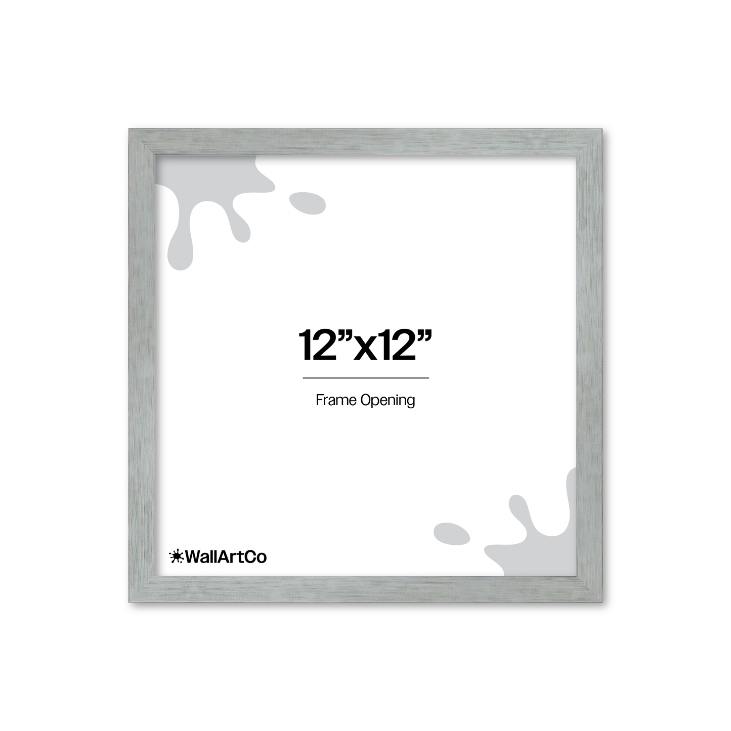 Heathered White Linden Wall Frame