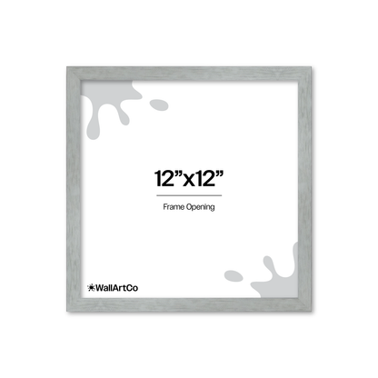 Heathered White Linden Wall Frame