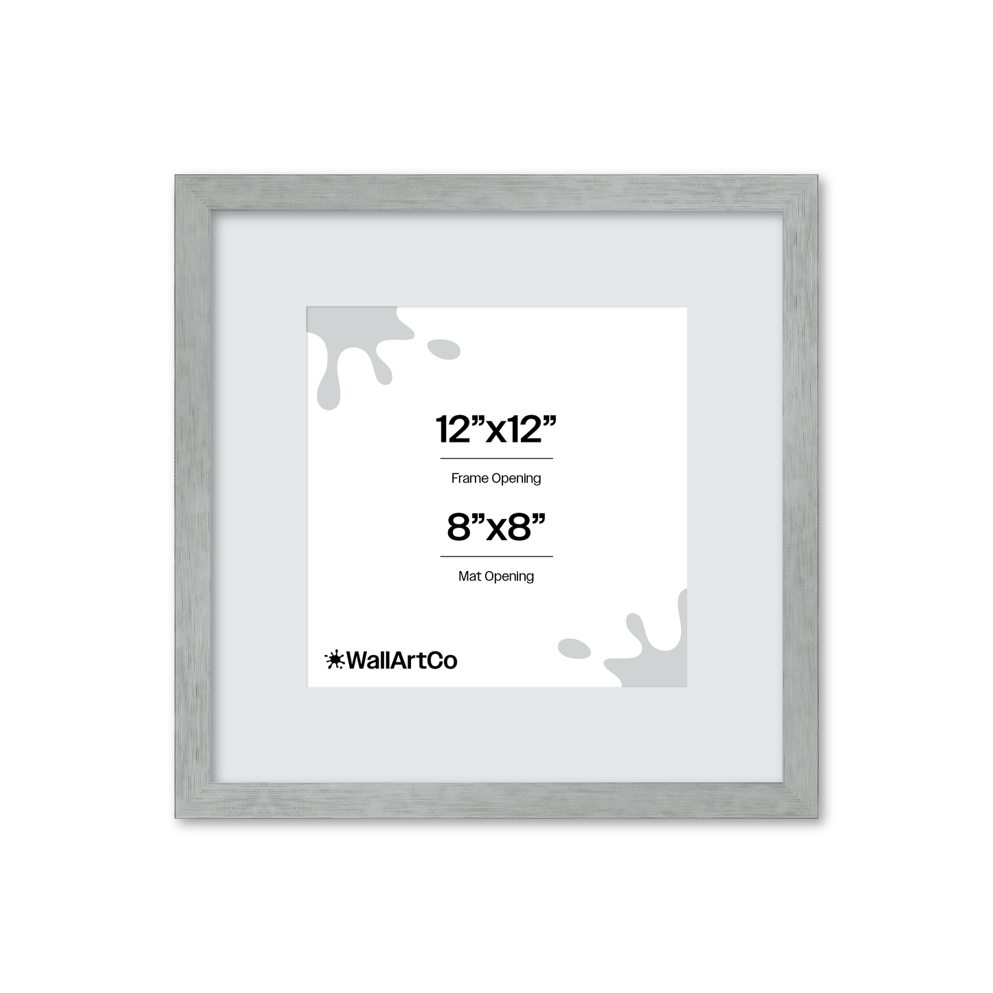 Heathered White Linden Wall Frame
