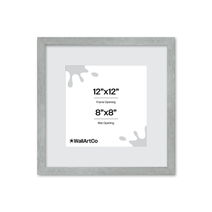 Heathered White Linden Wall Frame