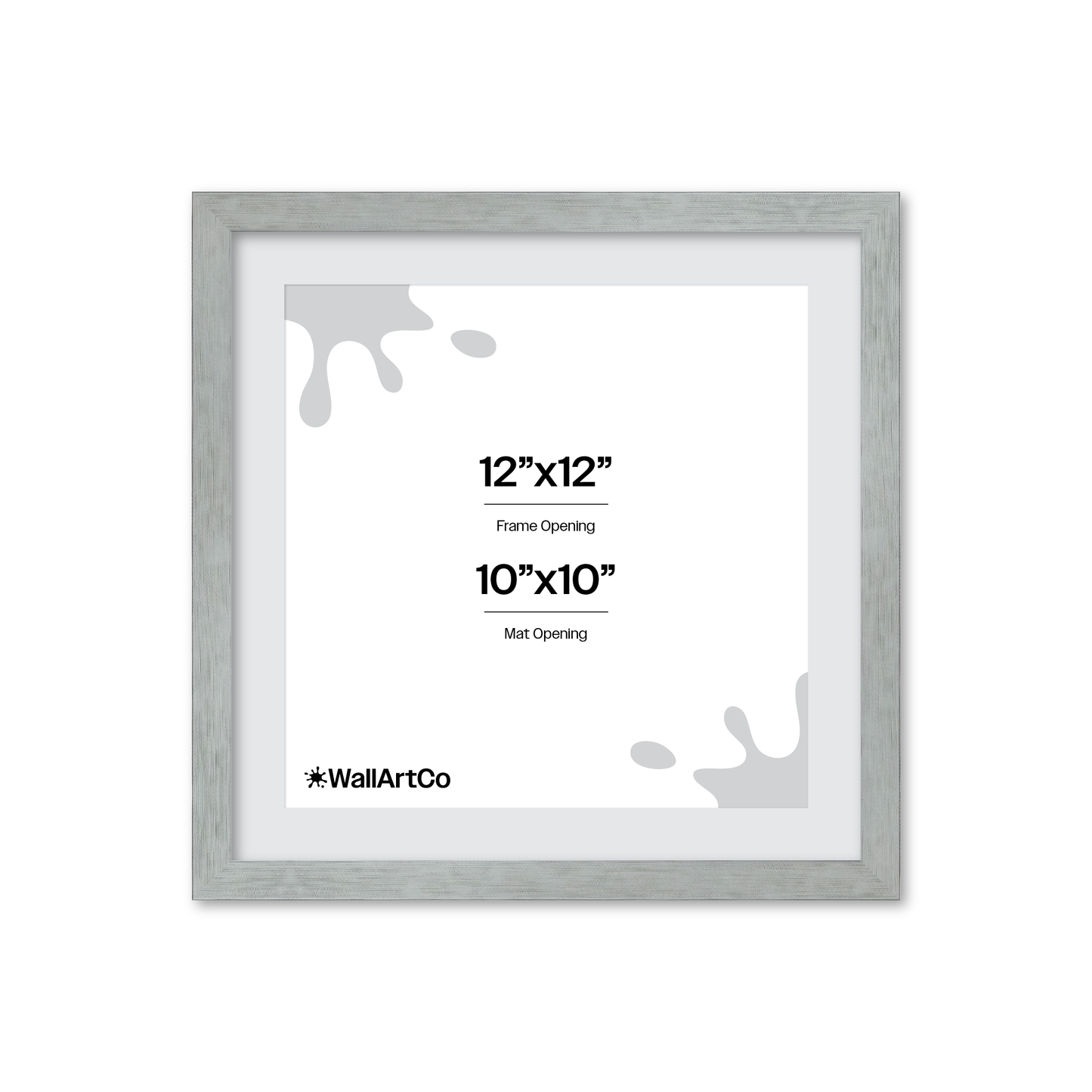 Heathered White Linden Wall Frame