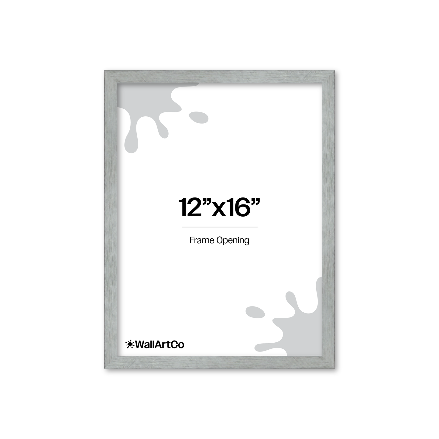 Heathered White Linden Wall Frame