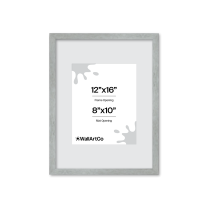 Heathered White Linden Wall Frame