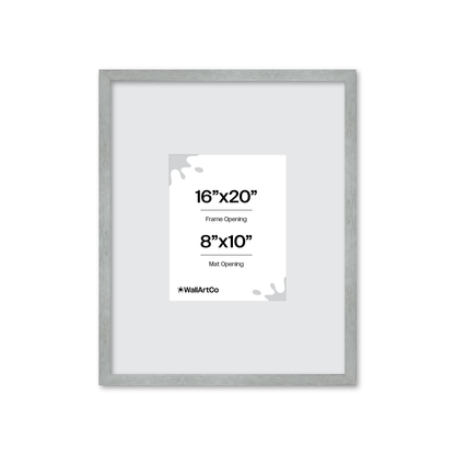 Heathered White Linden Wall Frame