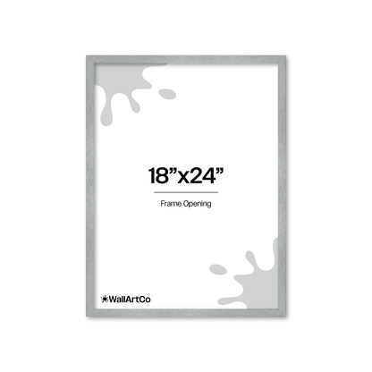 Heathered White Linden Wall Frame