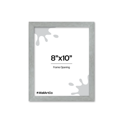 Heathered White Linden Wall Frame