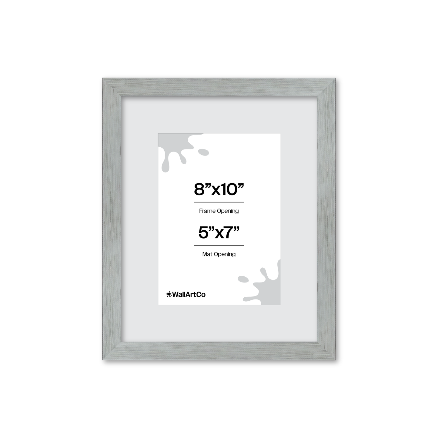 Heathered White Linden Wall Frame