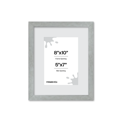 Heathered White Linden Wall Frame
